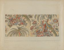 Hand Blocked Chintz, c. 1936. Creator: Edith Magnette