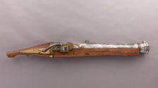 Hand Cannon, Japanese, barrel late 18th-early 19th century; stock, dated 1865. Creator: Kazuki Nobumichi