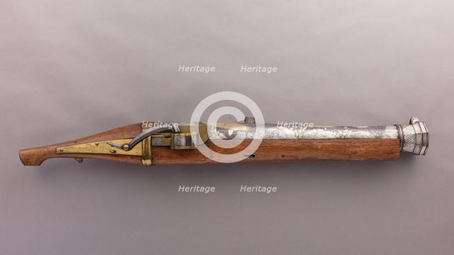 Hand Cannon, Japanese, barrel late 18th-early 19th century; stock, dated 1865. Creator: Kazuki Nobumichi.