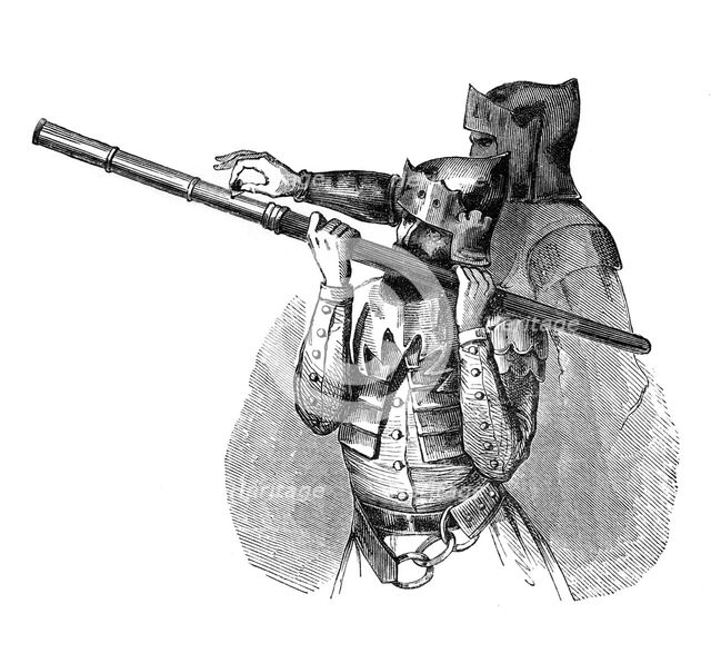Hand cannon (or Baton a feu), 15th century, (1870). Artist: Unknown