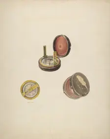 Hand Compass, c. 1939. Creator: Robert Clark