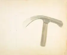 Hand Forged Adze, c. 1936. Creator: Donald Streeter