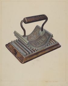 Hand Fluting Iron, c. 1938. Creator: Samuel W. Ford