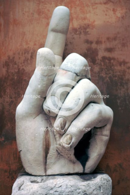 Hand from a colossal Roman statue, 3rd century BC. Artist: Unknown