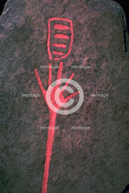Hand inscribed on stone, Bronze Age. Artist: Unknown