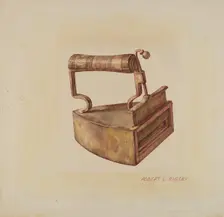Hand Iron, c. 1938. Creator: Robert Rigsby