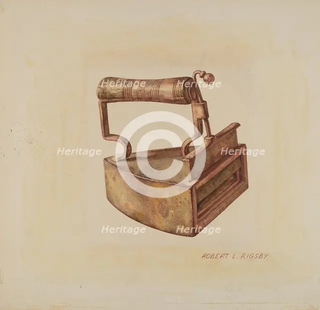Hand Iron, c. 1938. Creator: Robert Rigsby.