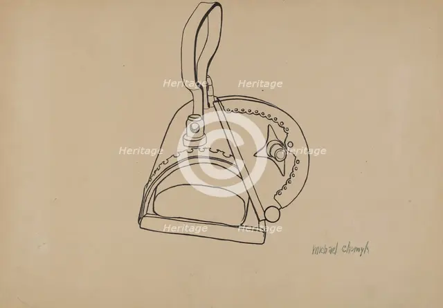 Hand Iron, c. 1939. Creator: Michael Chomyk.