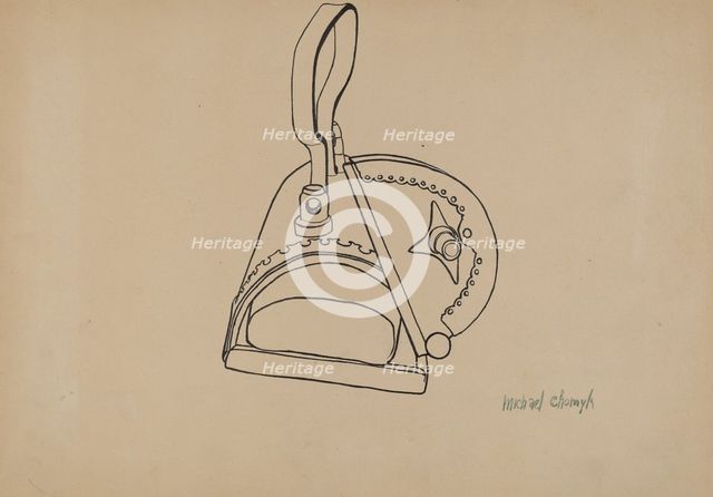 Hand Iron, c. 1939. Creator: Michael Chomyk.