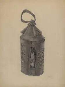 Hand Lantern, 1935/1942. Creator: William Schmidt