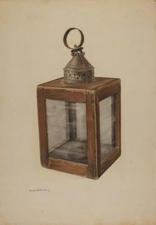 Hand Lantern, c. 1938. Creator: Joseph Rothenberg