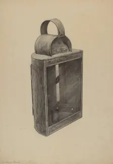 Hand Lantern, c. 1938. Creator: Samuel W. Ford