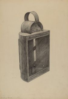 Hand Lantern, c. 1938. Creator: Samuel W. Ford
