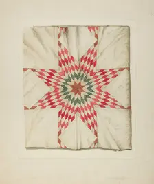 Hand Made Quilt, c. 1938. Creator: Wilford H. Shurtliff