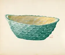 Hand Made Work Basket, 1935/1942. Creator: Margaret Stottlemeyer
