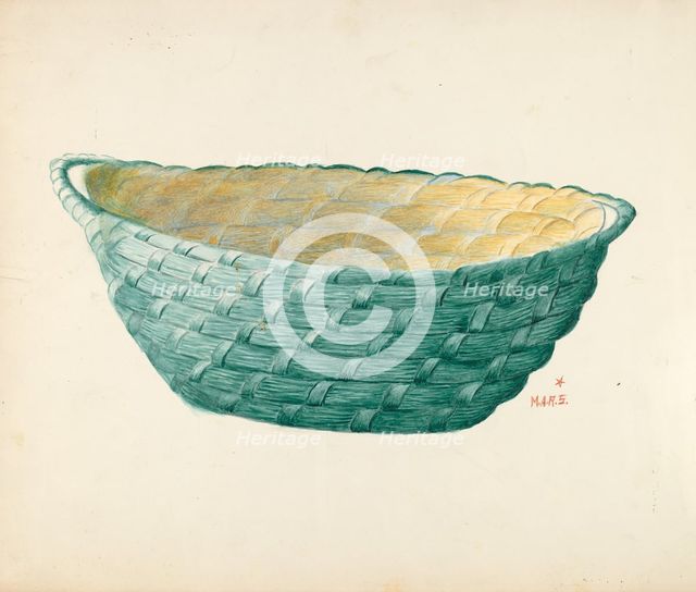 Hand Made Work Basket, 1935/1942. Creator: Margaret Stottlemeyer.