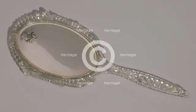 Hand mirror from Mae's Millinery Shop, 1941-1994. Creator: Unknown.