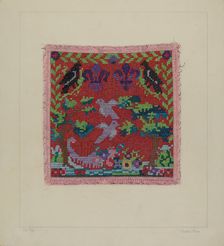 Hand Needlework, c. 1938. Creator: Frank J Mace