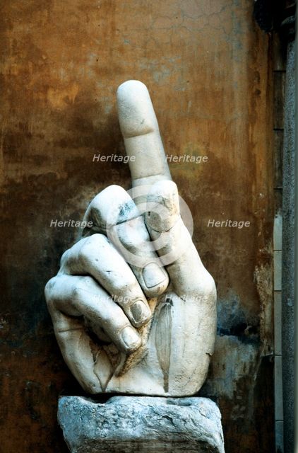 Hand of Constantine, sculpture. Artist: Unknown