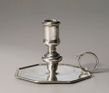 Hand Or Chamber Candlestick, 1693/94. Creator: Joseph Ward