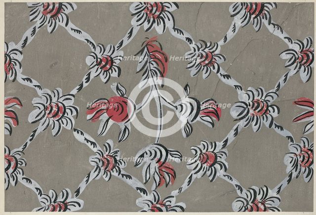 Hand-Painted Wall, c. 1938. Creator: Martin Partyka.