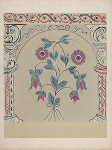 Hand Painted Wall, c. 1939. Creator: Martin Partyka