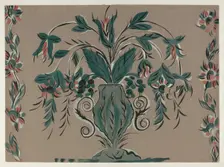 Hand Painted Wall, c. 1939. Creator: Martin Partyka