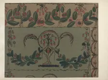 Hand Painted Wall (Detail), c. 1939. Creator: Martin Partyka