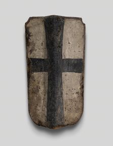 Hand Pavise with the Coat of Arms of the Teutonic Order, Germany, c. 1450. Creator: Unknown