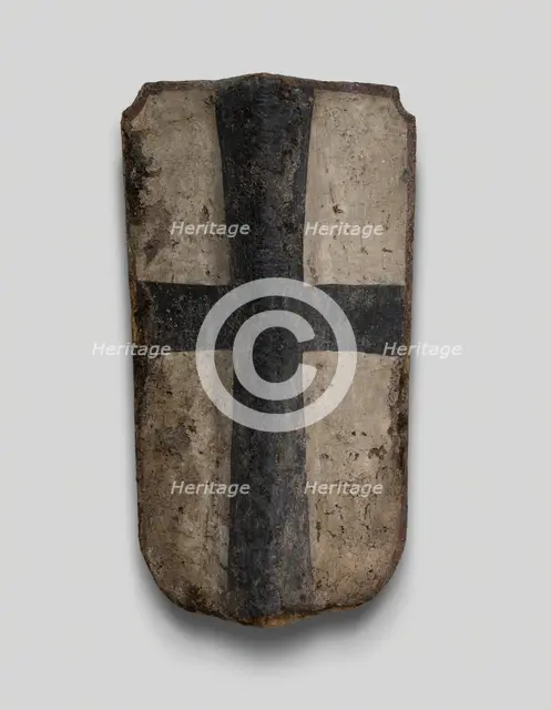 Hand Pavise with the Coat of Arms of the Teutonic Order, Germany, c. 1450. Creator: Unknown.