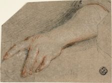 Hand Pointing and Forearm, n.d. Creator: Antoine Coypel