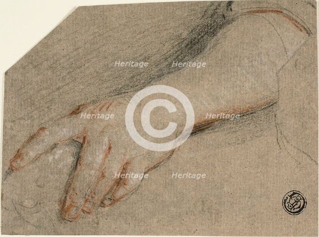 Hand Pointing and Forearm, n.d. Creator: Antoine Coypel.
