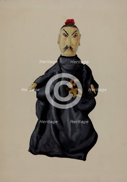 Hand Puppet - Chinaman, c. 1936. Creator: Joseph Shapiro.