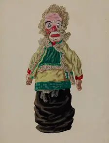 Hand Puppet Judy, c. 1936. Creator: Dorothy Brennan