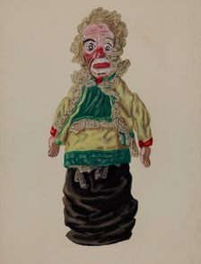 Hand Puppet Judy, c. 1936. Creator: Dorothy Brennan