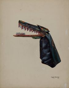 Hand Puppet - Snapdragon, c. 1936. Creator: Chris Makrenos