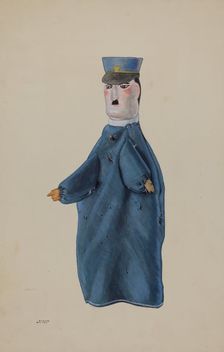 Hand Puppet - Policeman, c. 1936. Creator: Elmer Weise