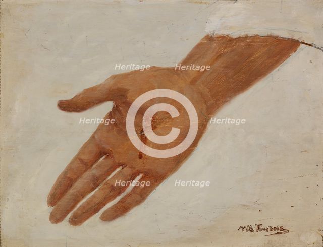Hand; Sketch for a Picture of Christ. Creator: Nils Forsberg.