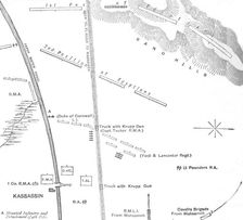 Hand Sketch of the Action at Kassassin, (August 28, 1882) 1882