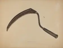 Hand Sickle, 1939. Creator: Lloyd Charles Lemcke