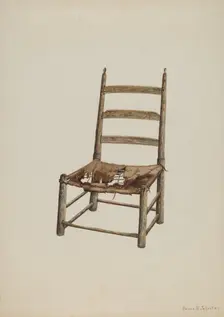 Handmade Chair, c. 1938. Creator: Annie B Johnston