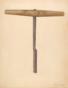 Handmade Auger, c. 1942. Creator: William Frank