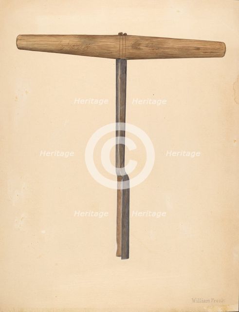 Handmade Auger, c. 1942. Creator: William Frank.