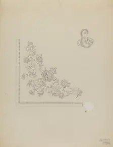 Handmade Embroidery, 1935/1942. Creator: Julie C Brush