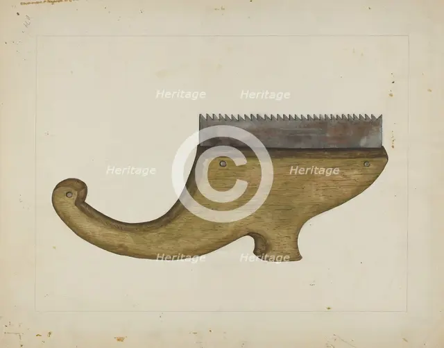 Handmade Saw, c. 1937. Creator: Evelyn Bailey.