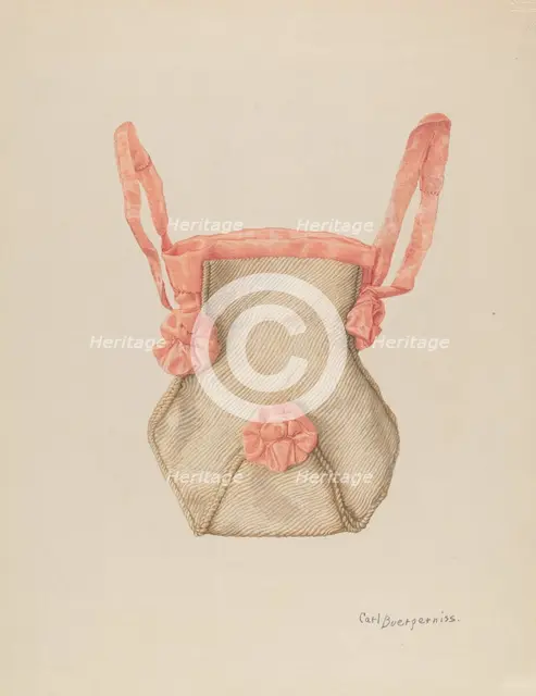 Handbag, c. 1940. Creator: Carl Buergerniss.