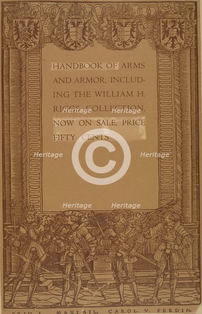 Handbook of arms and armour, c1887 - 1922. Creator: Unknown.