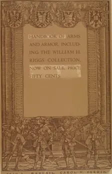 Handbook of arms and armour, c1887 - 1922. Creator: Unknown