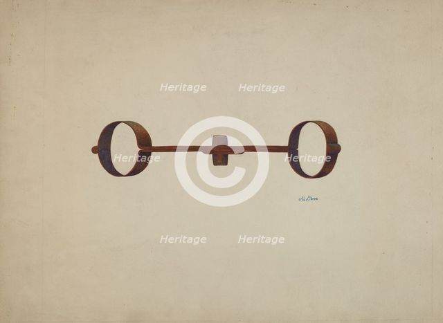 Handcuffs, 1935/1942. Creator: Al Curry.