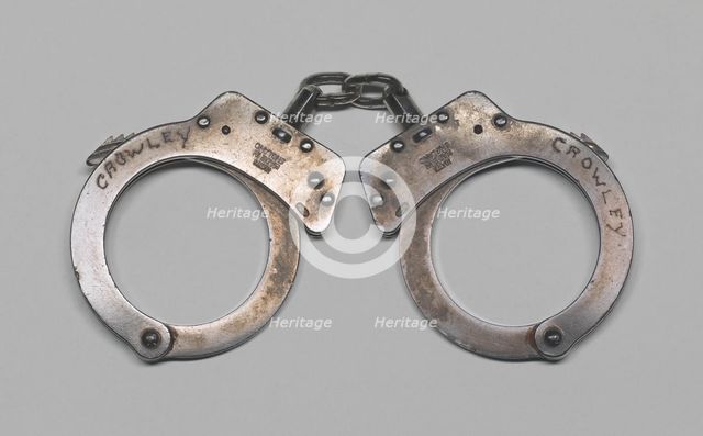 Handcuffs used in the arrest of Henry Louis Gates, Jr., 2000s. Creator: Unknown.